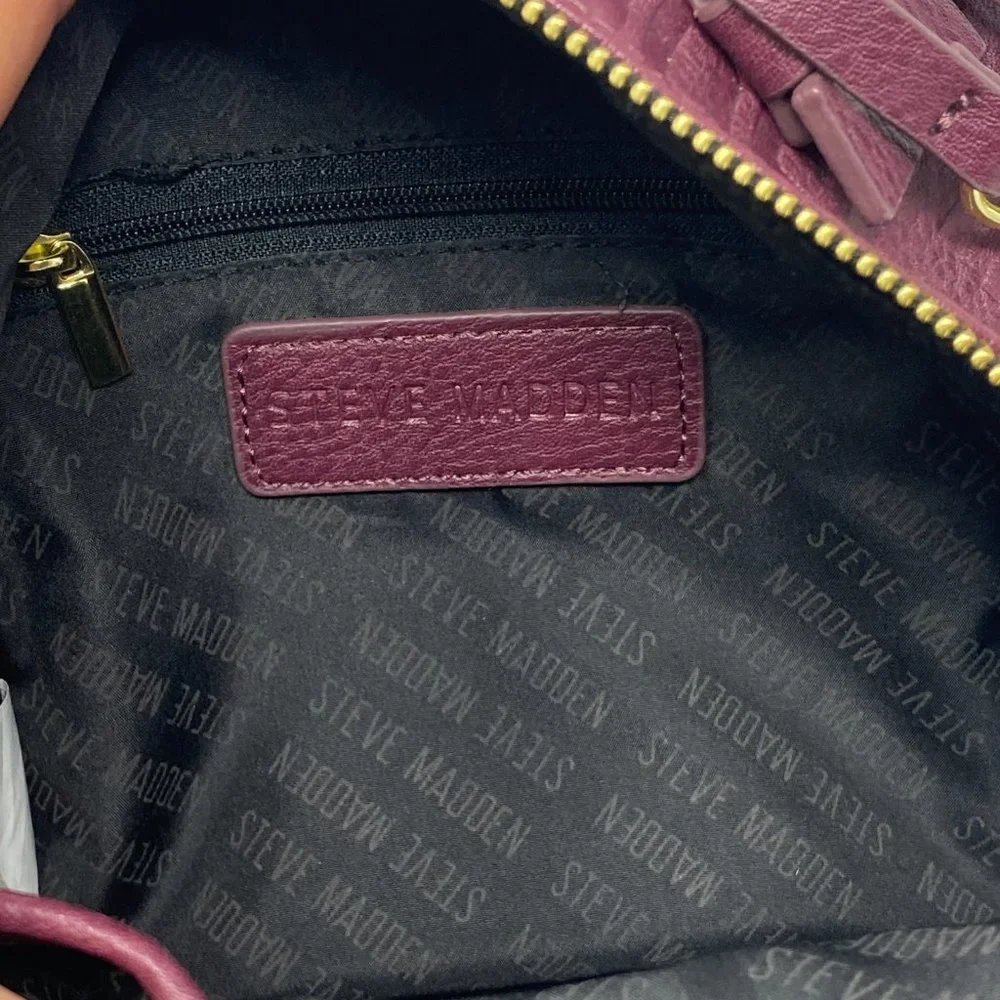 Steve Madden burgundy backpack
